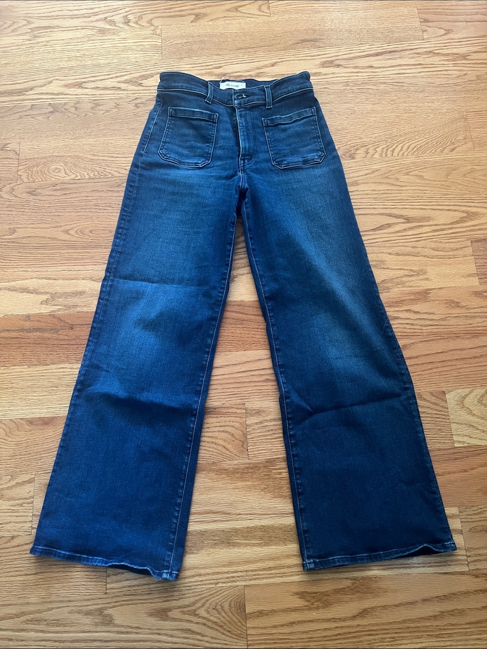 Madewell Dark Blue Wide-Leg Jeans